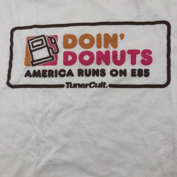 TunerCult Shirts Tunercult Doin Donuts Mens T Shirt Xl White Dunkin